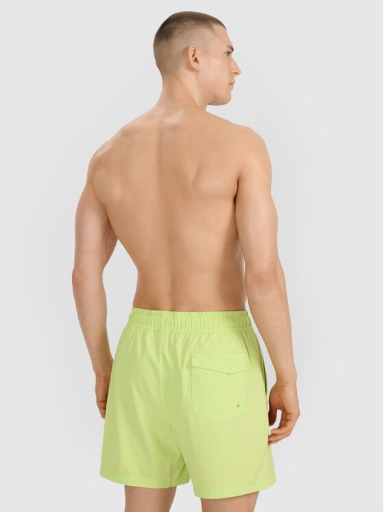 4F 4F Szorty plażowe 4FWSS25UBDSM134-45S Zielony Regular Fit