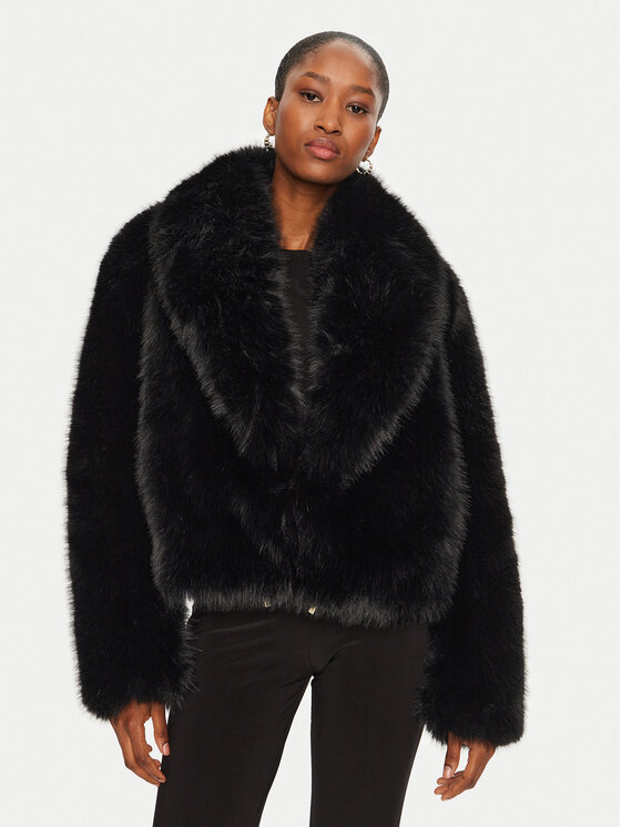 YES LONDON YES LONDON Blană ECO/026 Negru Regular Fit