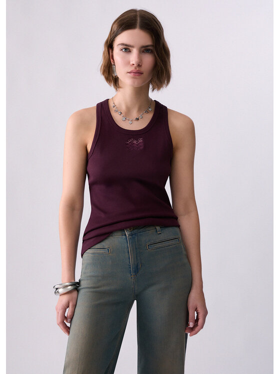 Liu Jo Liu Jo Top WF6376J4822X0786 Fioletowy Regular Fit