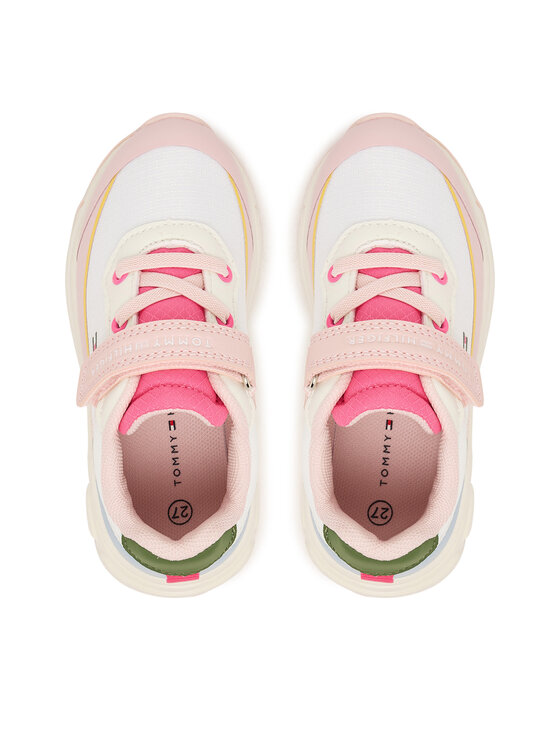 Tommy Hilfiger Tommy Hilfiger Sneakersy Low Cut Lace-Up/Velcro Sneaker T1A9-35107-1861 M Kolorowy