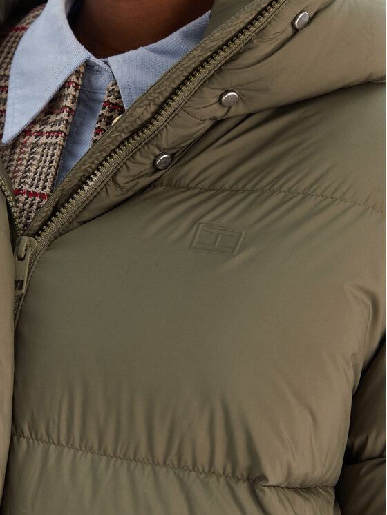 Tommy Hilfiger Tommy Hilfiger Пухено яке Modern WW0WW46535 Зелен Regular Fit