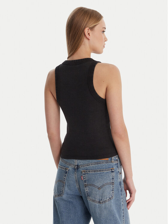 Guess Jeans Guess Jeans Топ 180345 Чорний Classic Fit