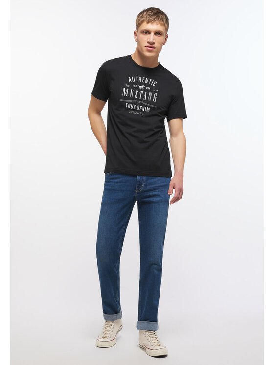 Mustang Mustang T-shirt ALEX C PRINT Nero Regular Fit