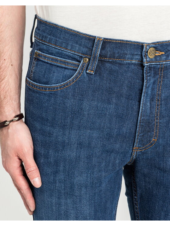 Lee Lee Jeansy 112339465 Niebieski Slim Fit
