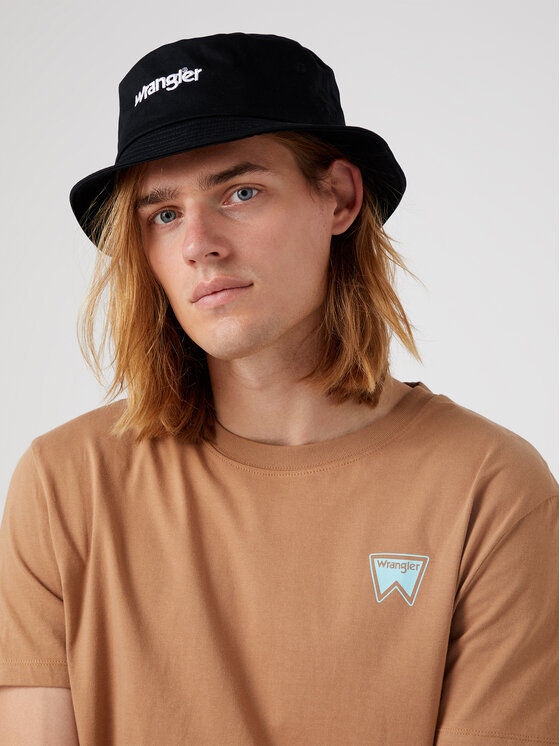 Kapelusz Wrangler, Czarny, Bucket W0X4U5100 112332895