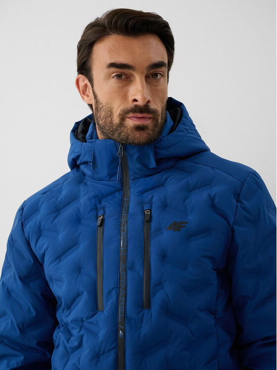 4F 4F Vatovaná bunda URBAN COMMUTER Tmavomodrá Regular Fit