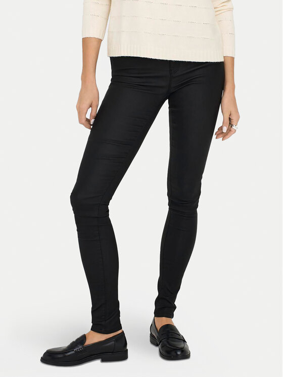 ONLY ONLY Blugi Anne 15151791 Negru Skinny Fit