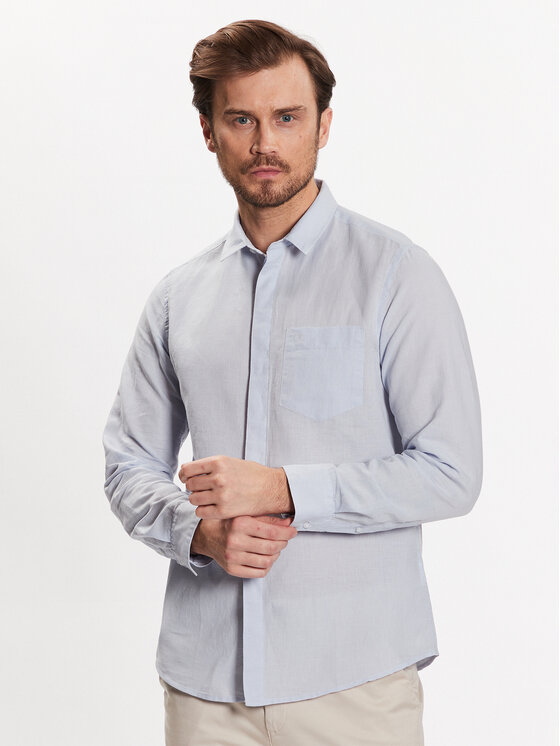 Calvin Klein Calvin Klein Cămașă K10K108664 Albastru celest Regular Fit