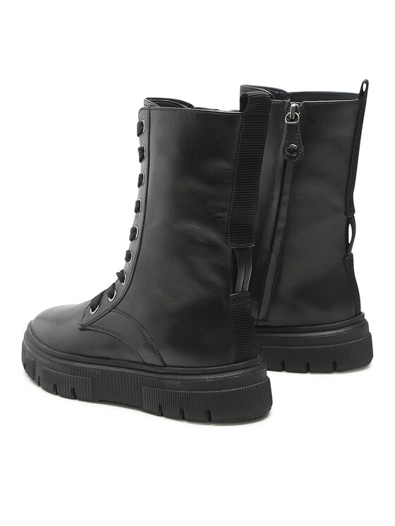 Geox Geox Šnurovacia obuv D Isotte E D26TZE 00085 C9999 Čierna
