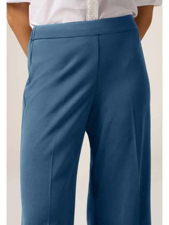 Oltre Oltre Pantaloni di tessuto P274J002362N004 Turchese Baggy Fit