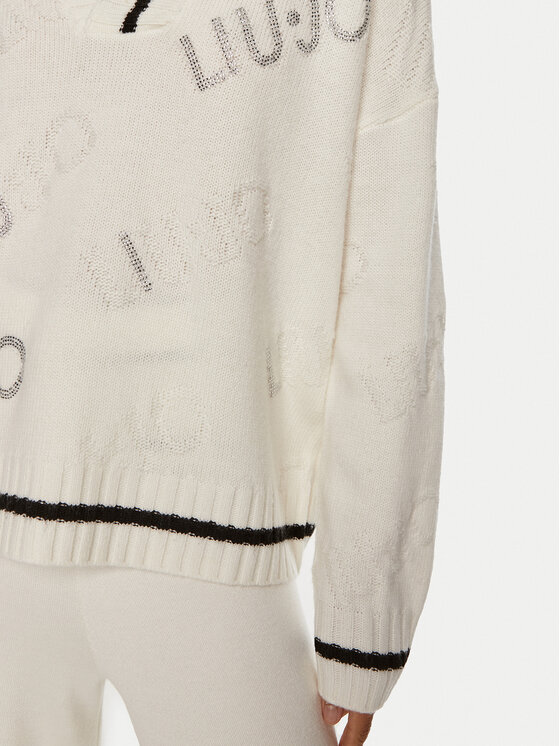 Liu Jo Liu Jo Pullover TF4169 MS55L C3447 Weiß Regular Fit