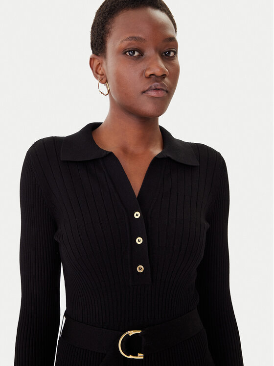 Marciano Guess Marciano Guess Трикотажна сукня 5BGK07 5891Z Чорний Slim Fit