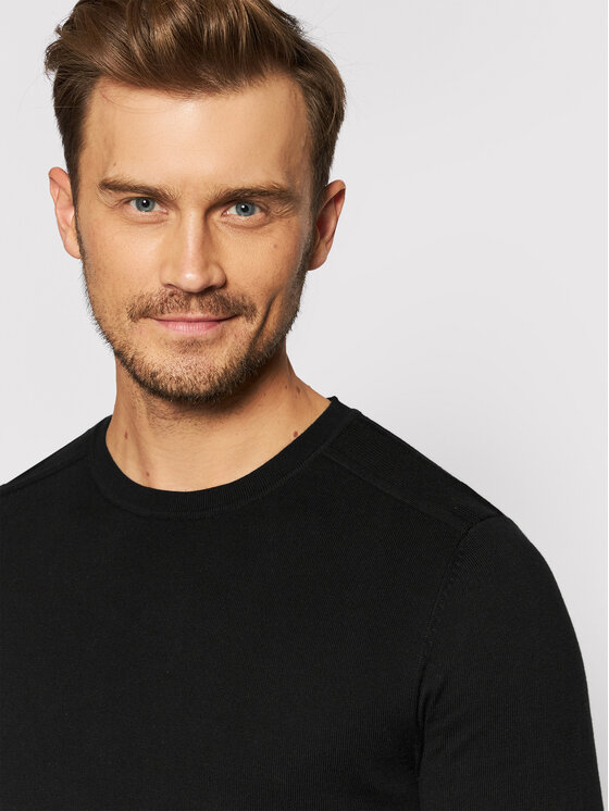 Selected Homme Selected Homme Πουλόβερ Berg 16074682 Μαύρο Regular Fit