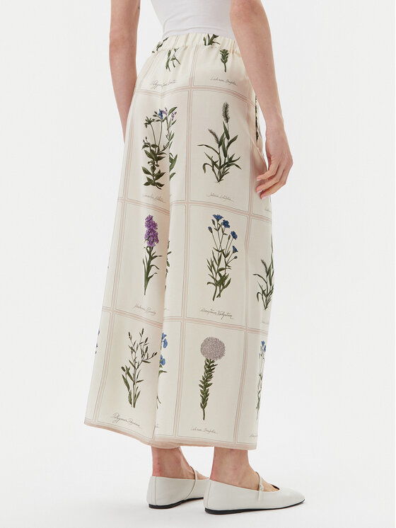 Weekend Max Mara Weekend Max Mara Culotte nadrág Lory 2515131012 Ekru Relaxed Fit