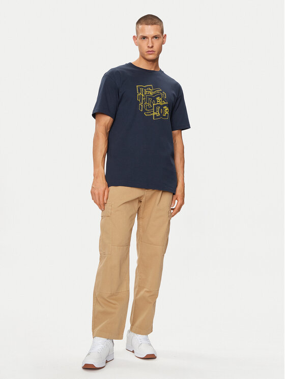 DC Shoes DC Shoes T-Shirt Rebuild Hss ADYZT05337 Tmavomodrá Regular Fit