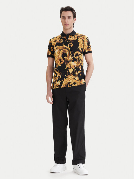 Versace Jeans Couture Versace Jeans Couture Polo 80GAG6S0 JS549 Crna Regular Fit