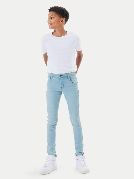 NAME IT NAME IT Traperice Silas 13190372 Plava Slim Fit