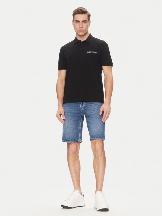 KARL LAGERFELD KARL LAGERFELD Polo A2M17094 Crna Regular Fit