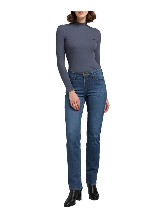 Lee Lee Jeansy MARION Niebieski Straight Fit
