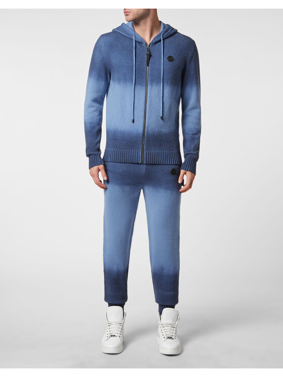 PHILIPP PLEIN PHILIPP PLEIN Dres 4041 Niebieski jasny Regular Fit