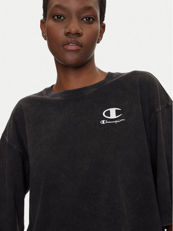 Champion Champion T-Shirt 118023 Czarny Relaxed Fit
