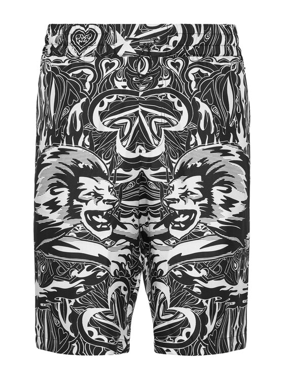 PHILIPP PLEIN PHILIPP PLEIN Szorty materiałowe 9643 Czarny Regular Fit