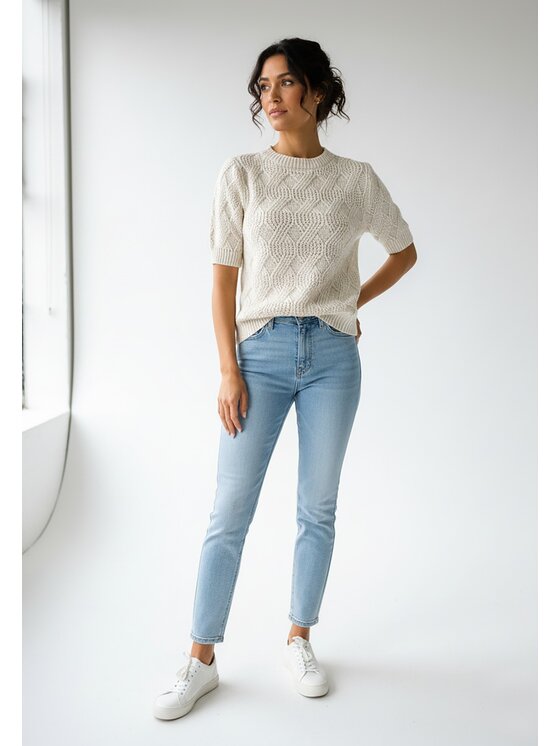 FIGL FIGL Πουλόβερ M1261 Μπεζ Regular Fit