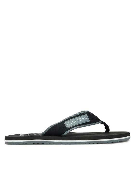 Tommy Hilfiger Tommy Hilfiger Σαγιονάρες Patch Hilfiger Beach Sandal FM0FM05435 Μαύρο