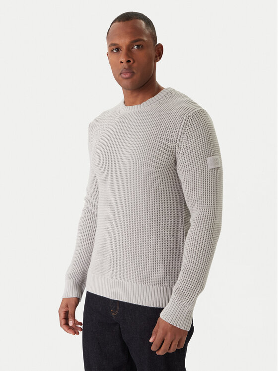 JOOP! Jeans Sweter Harono 30047662 Szary Modern Fit