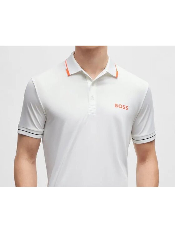 HUGO BOSS HUGO BOSS Polokošeľa 50506203 Biela Slim Fit