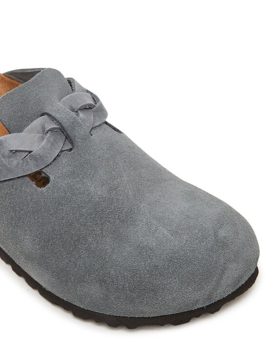 Birkenstock Birkenstock Παντόφλες Boston Braided 1029086 Γκρι