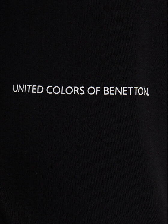 United Colors Of Benetton United Colors Of Benetton Majica dugih rukava 30964M021 Crna Regular Fit