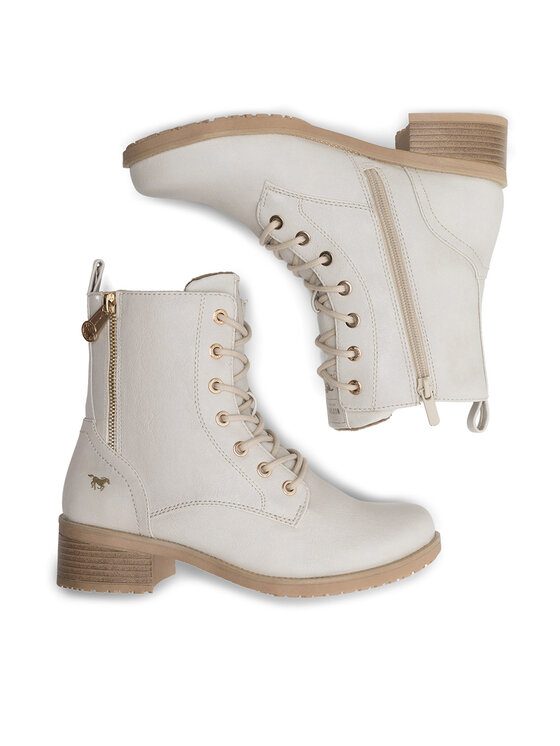 Mustang Mustang Botine 1402-502 Alb