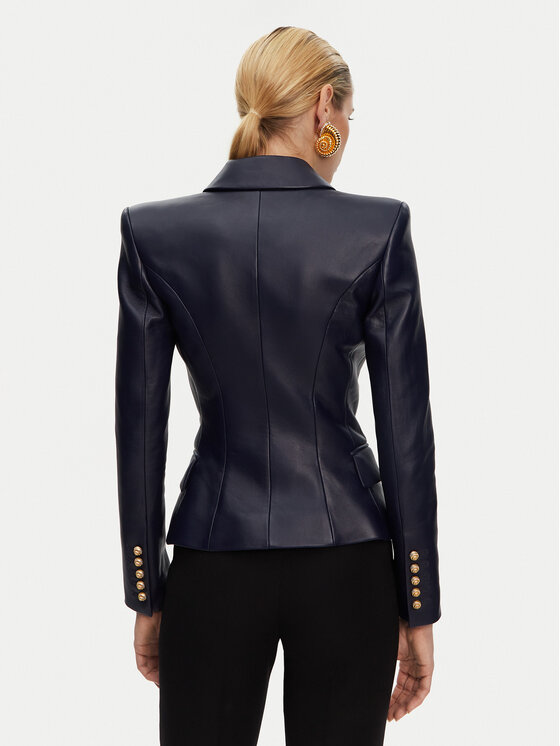 Balmain Balmain Marynarka DF0SG185LC62 Granatowy Regular Fit