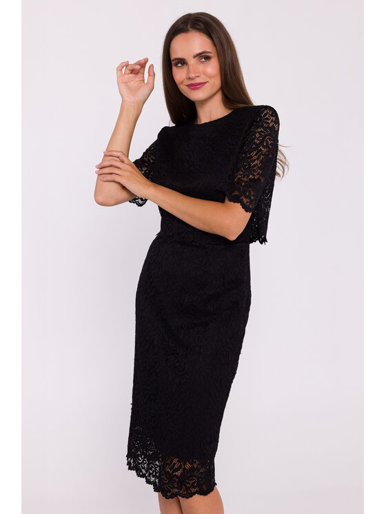 Stylove Stylove Sukienka koszulowa S379 Czarny Ladies Fit
