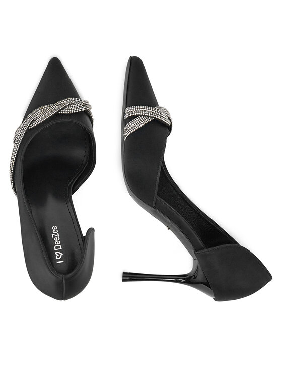 DeeZee DeeZee Pantofi cu toc subțire BG-2032 Negru
