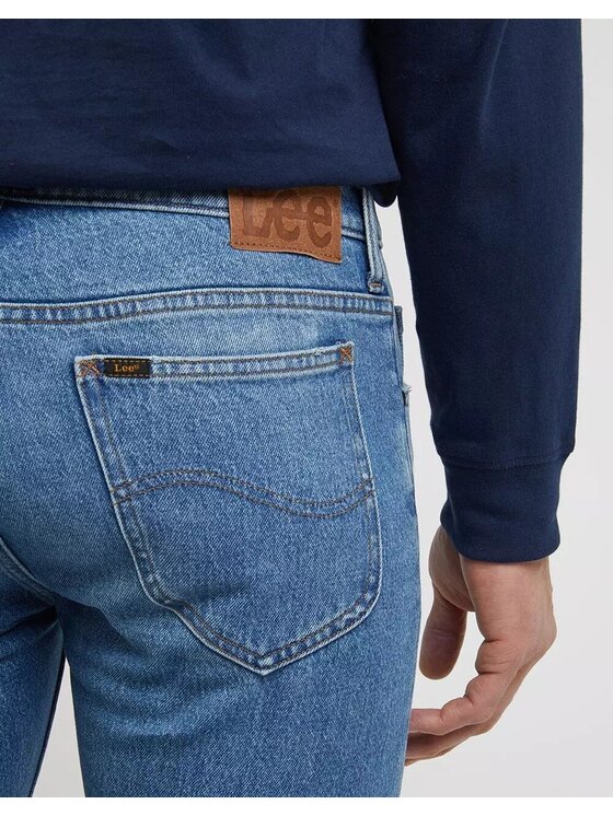 Lee Lee Jeansy RIDER Niebieski Slim Fit
