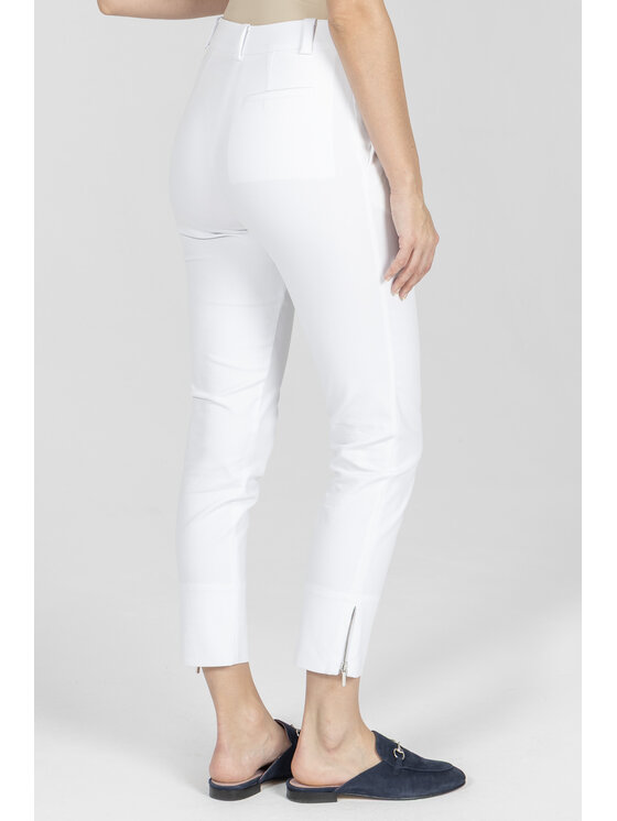 Deni Cler Milano Deni Cler Milano Spodnie materiałowe W-DC-5225-F2-G4-10-1 Biały Slim Fit