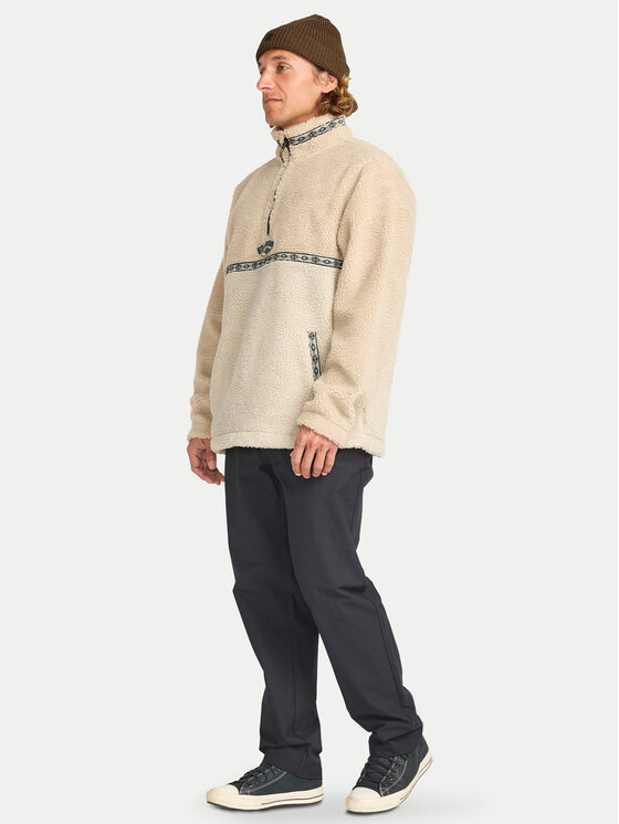 Billabong Billabong Fleecová mikina Boundary Tombstone EBYFT00158 Béžová Regular Fit