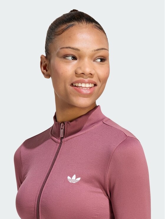 adidas adidas Bluza 167667 Czerwony ciemny Fitted Fit
