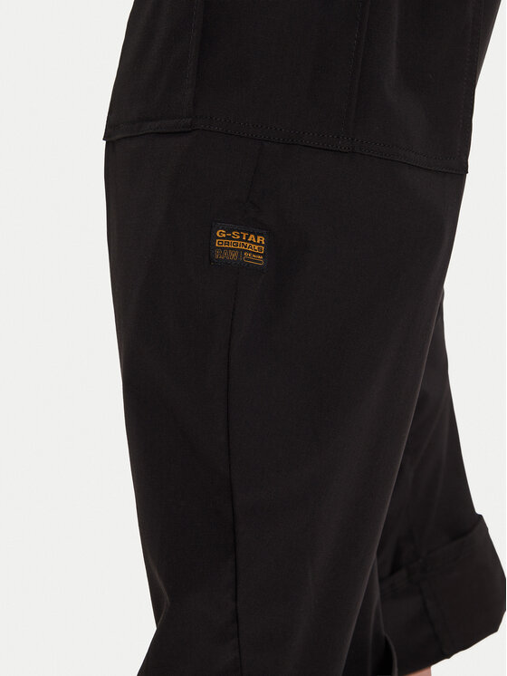 G-Star Raw G-Star Raw Hlače Cargo 3D D27022-D909 Crna Boyfriend Fit