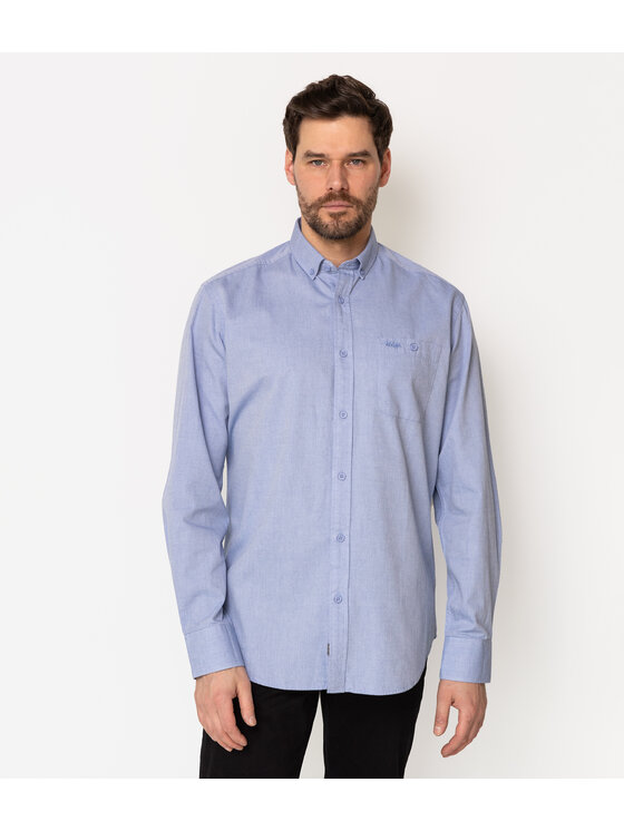 Lee Cooper Lee Cooper Koszula NEW TENBY ML66 Niebieski Comfort Fit