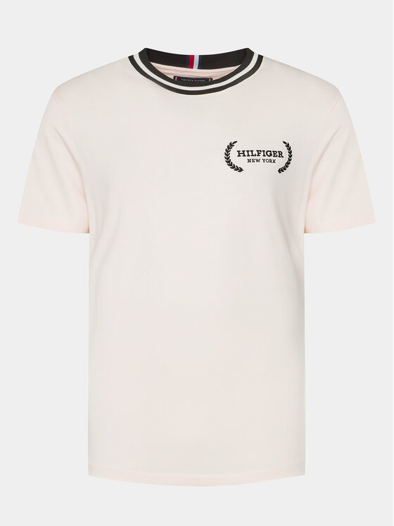 Tommy Hilfiger Tommy Hilfiger T-Shirt Laurel MW0MW33681 Béžová Regular Fit