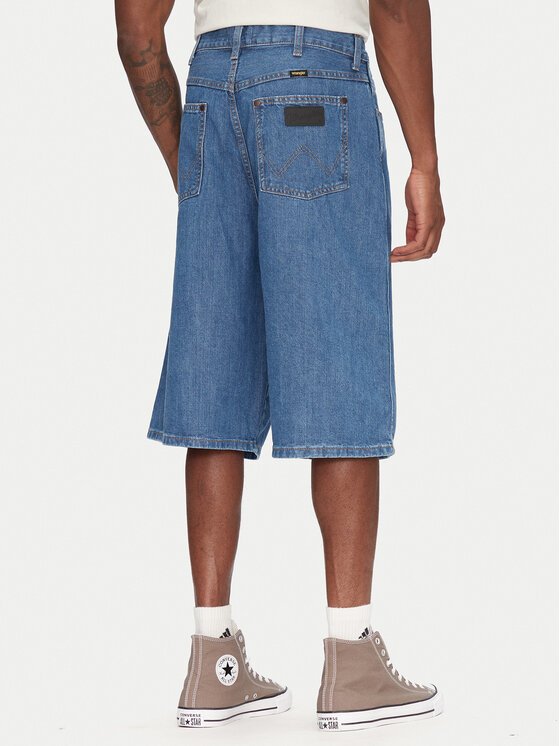 Wrangler Wrangler Džínové šortky Jort 112362509 Modrá Oversize
