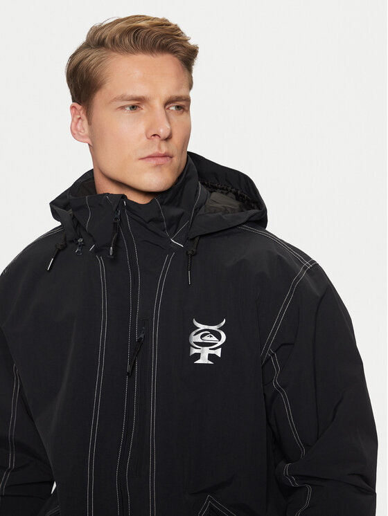 Quiksilver Quiksilver Snieglenčių striukė Live Wire EQYTJ03443 Juoda Relaxed Fit