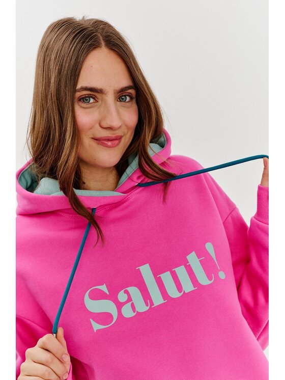 NAOKO NAOKO Mikina Salut Ma Belle Ružová Regular Fit