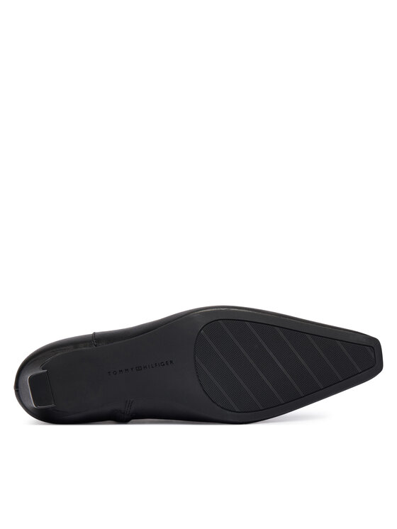 Tommy Hilfiger Tommy Hilfiger Īsie zābaki Th Square Toe Kitten Bootie FW0FW08768 Melns