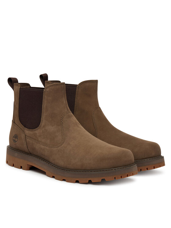 Timberland Timberland Členková obuv s elastickým prvkom Britton Road TB0A6A4WEM51 Hnedá