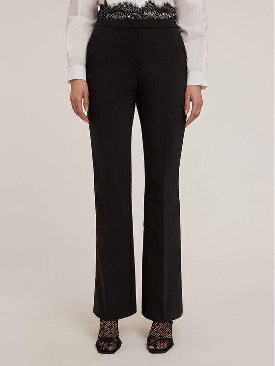 Motivi Motivi Pantaloni di tessuto P259Q003883N033 Nero Flare Fit