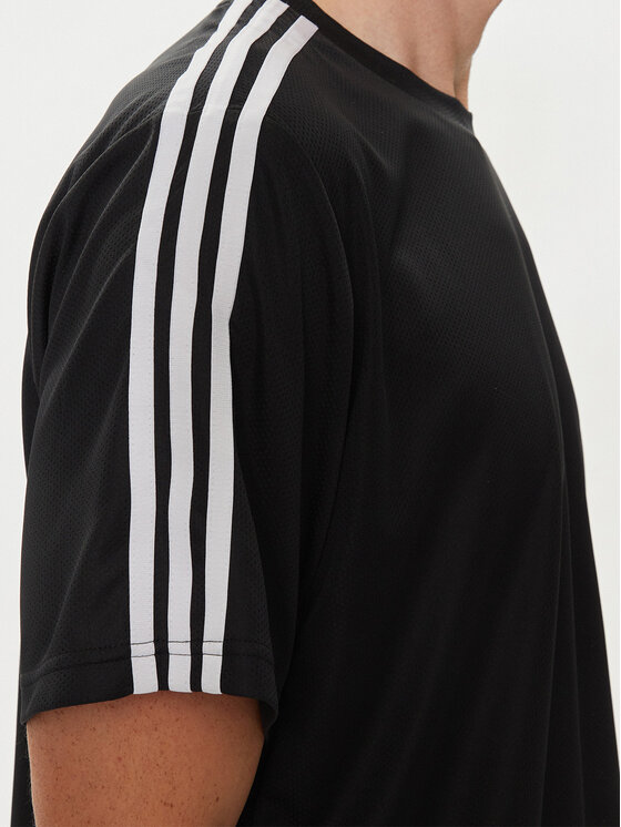 adidas adidas Tehnička majica Train Essentials 3-Stripes IB8150 Crna Regular Fit